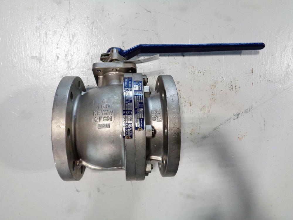 Neway 4" 150# CF8M 2-Piece Ball Valve, NACE, Fig#FB2-F40R01A